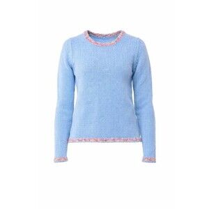 Fabrizio Del Carlo Light Blue Round-Neck Wool Sweater - NWT